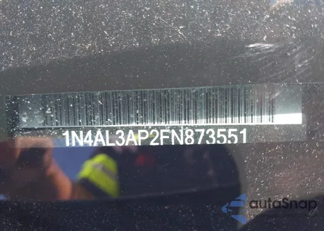 2015 Nissan Altima 2.5 Sl из США, поврежденный, VIN 1N4AL3AP2FN873551